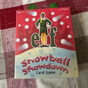 Funko Elf Snowball Showdown Card Game - Red and Green